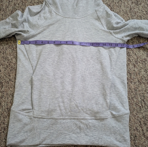 Lululemon  High Lines Pullover Sweatshirt Heathered Gray Modal Moch Size 4 - Picture 8 of 11